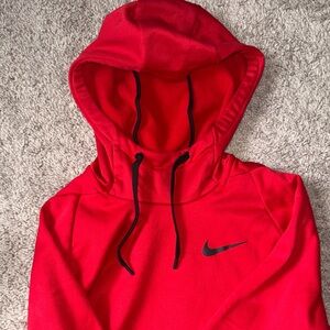 Nike Bright Red Pullover with Black Swoosh